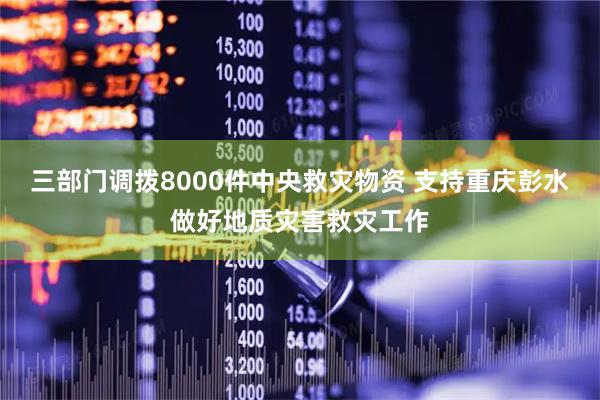 三部门调拨8000件中央救灾物资 支持重庆彭水做好地质灾害救灾工作